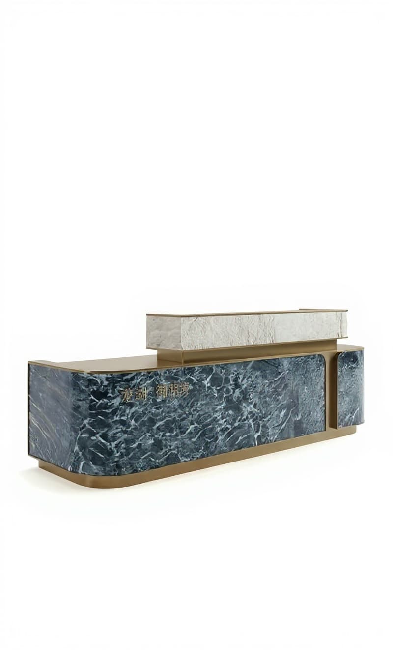 modern reception desk