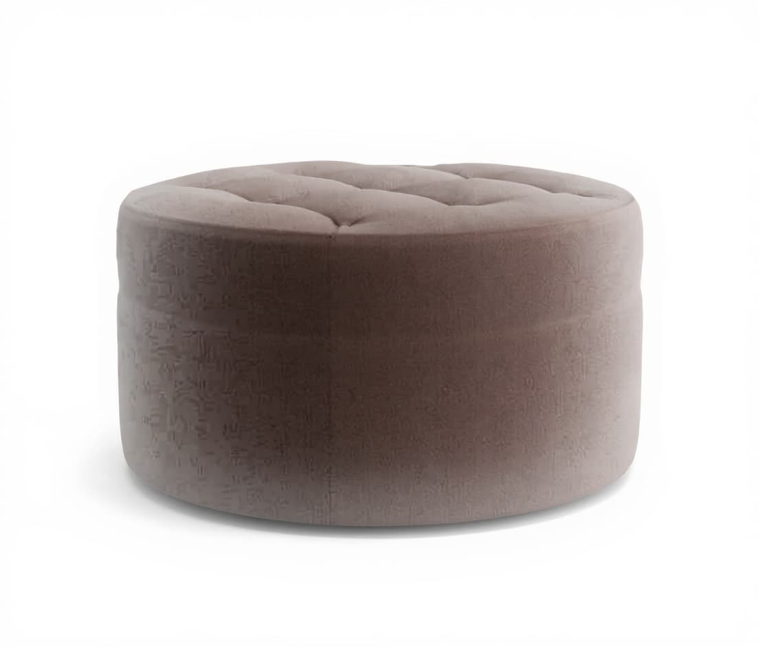 round tufted ottoman