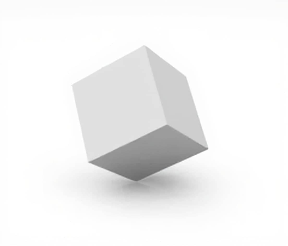 3d rendering of cube