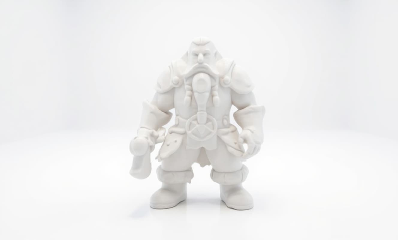 White plastic figurine